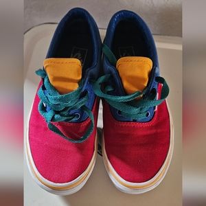 VANS Kids Color Block Era Sneakers Size 2 Grunge Y2k 90s
